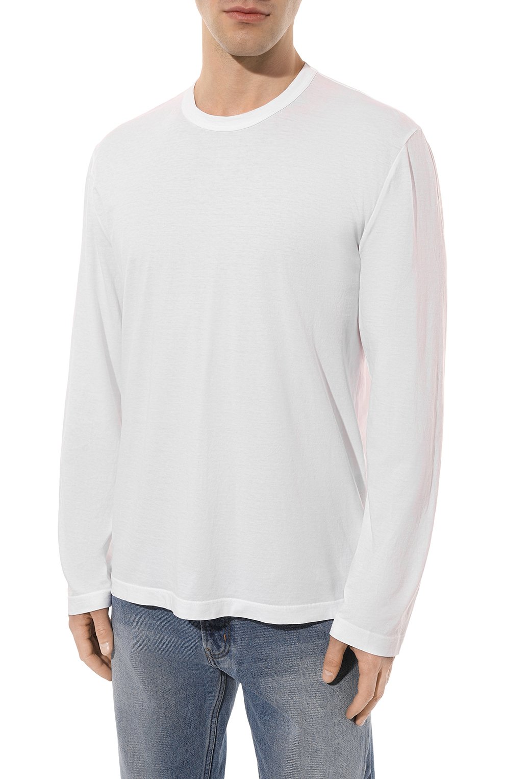 Хлопковый лонгслив JAMES PERSE, арт. MLJ3351/WHT, фото 3