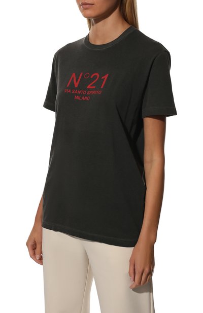 Хлопковая футболка N21, арт. 22I N2M0/F051/6325, фото 3