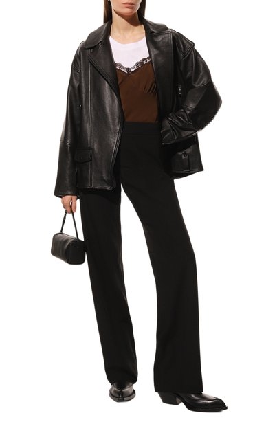Топ PINKO коричневого цвета по цене 23150 руб., арт. 1G189G-8889, фото 2 Топ PINKO, арт. 1G189G-8889, фото 2