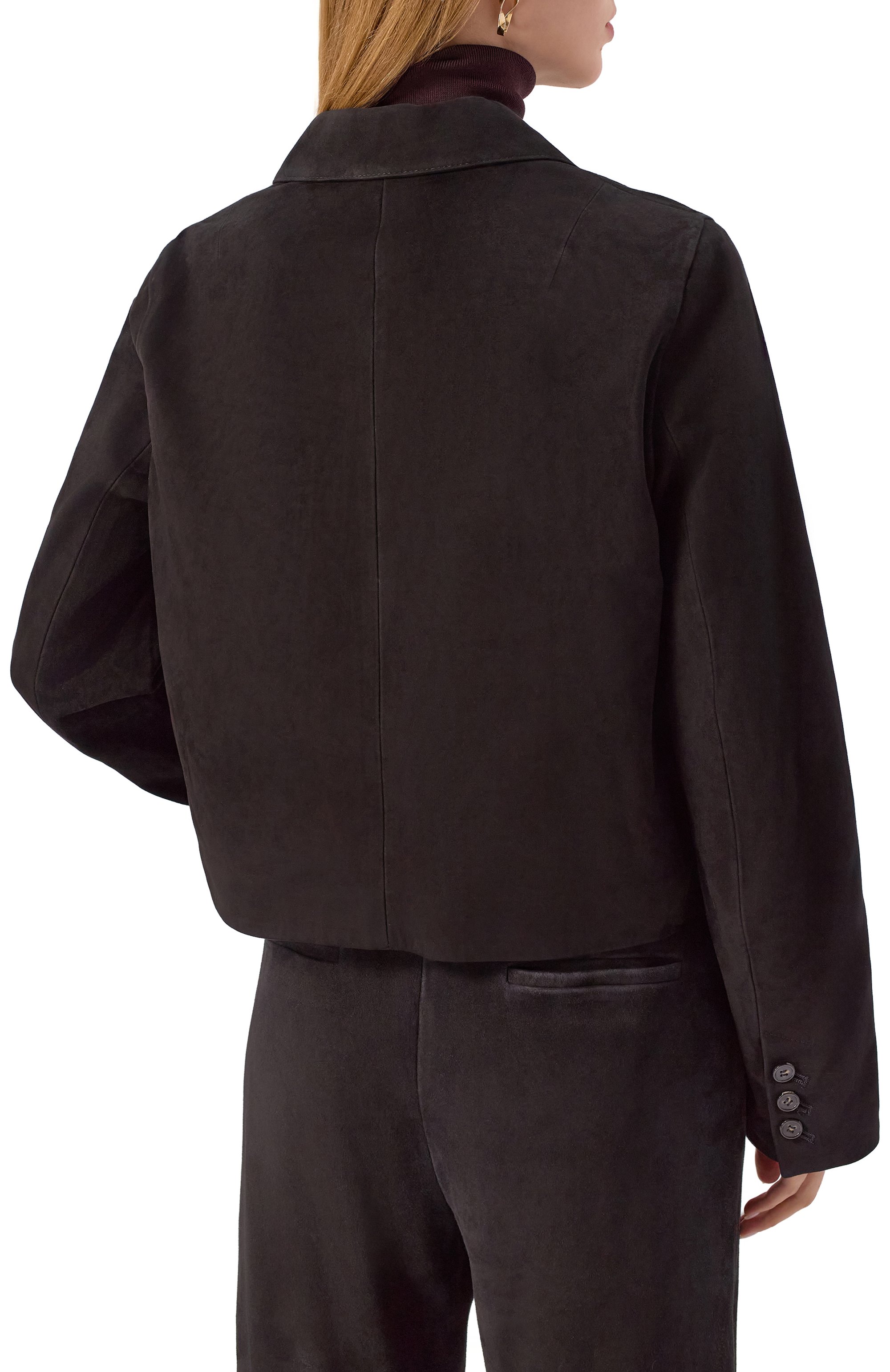 Замшевый жакет 12 STOREEZ черного цвета по цене 100000 руб., арт. 130720, фото 4 Замшевый жакет 12 STOREEZ, арт. 130720, фото 4