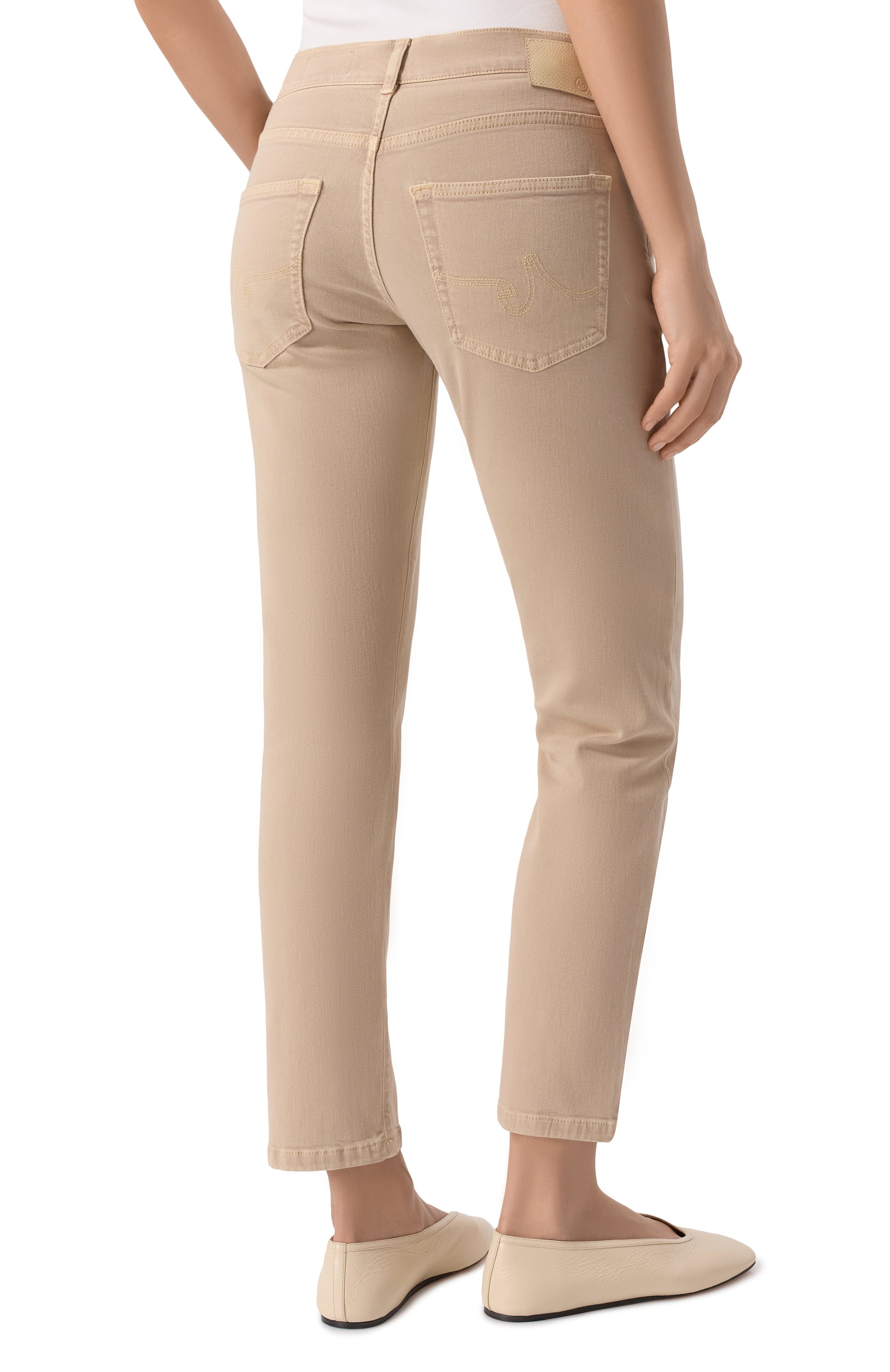 Джинсы ex-boyfriend AG ADRIANO GOLDSCHMIED бежевого цвета по цене 29900 руб., арт. W0007-059, фото 4 Джинсы ex-boyfriend AG ADRIANO GOLDSCHMIED, арт. W0007-059, фото 4