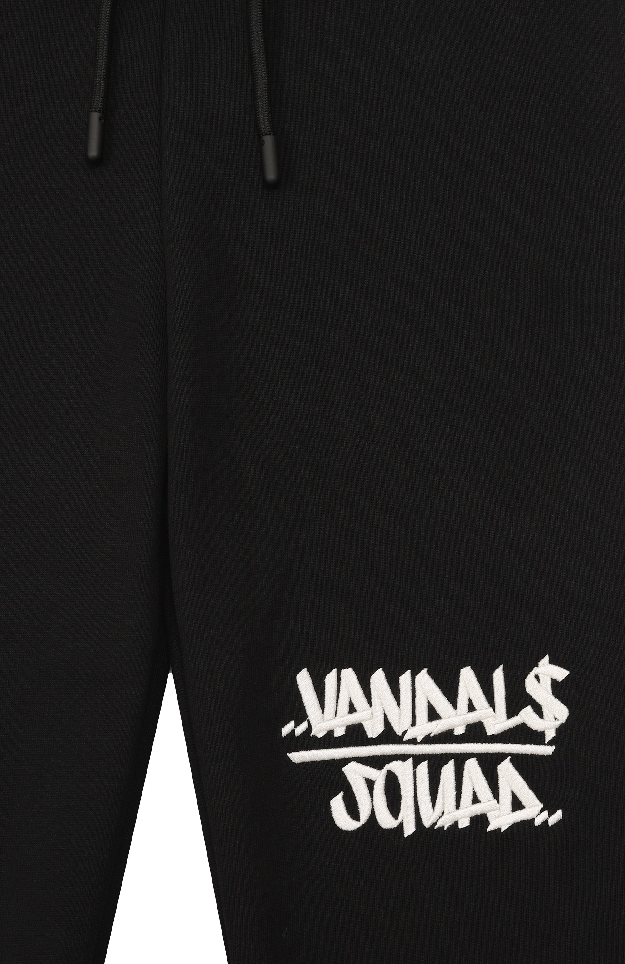 Хлопковые джоггеры SPRAYGROUND черного цвета по цене 16950 руб., арт. SPY1348G, фото 3 Хлопковые джоггеры SPRAYGROUND, арт. SPY1348G, фото 3