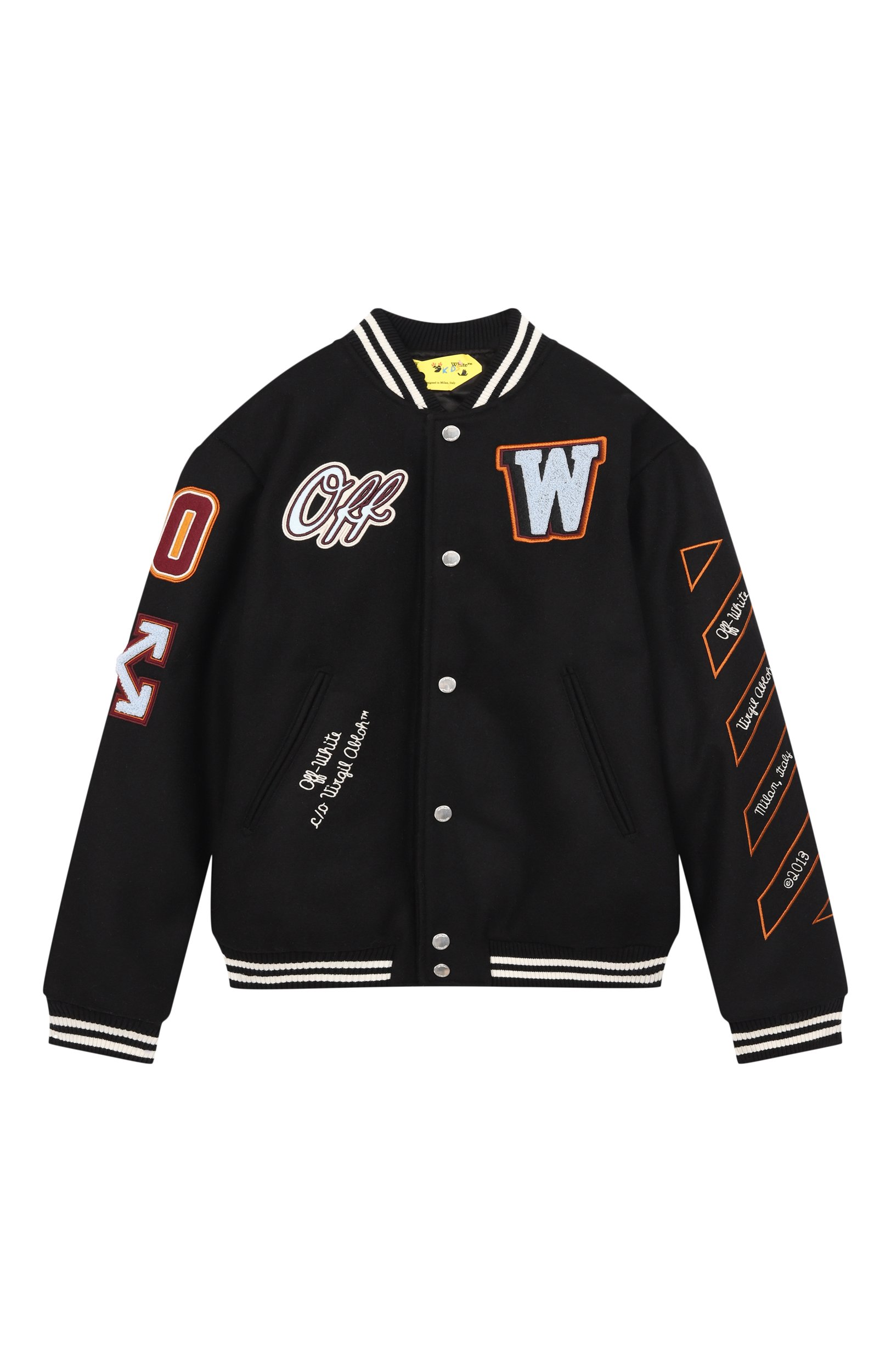 Шерстяной бомбер OFF-WHITE, арт. 0BEH001F26FAB0010_001, фото 1