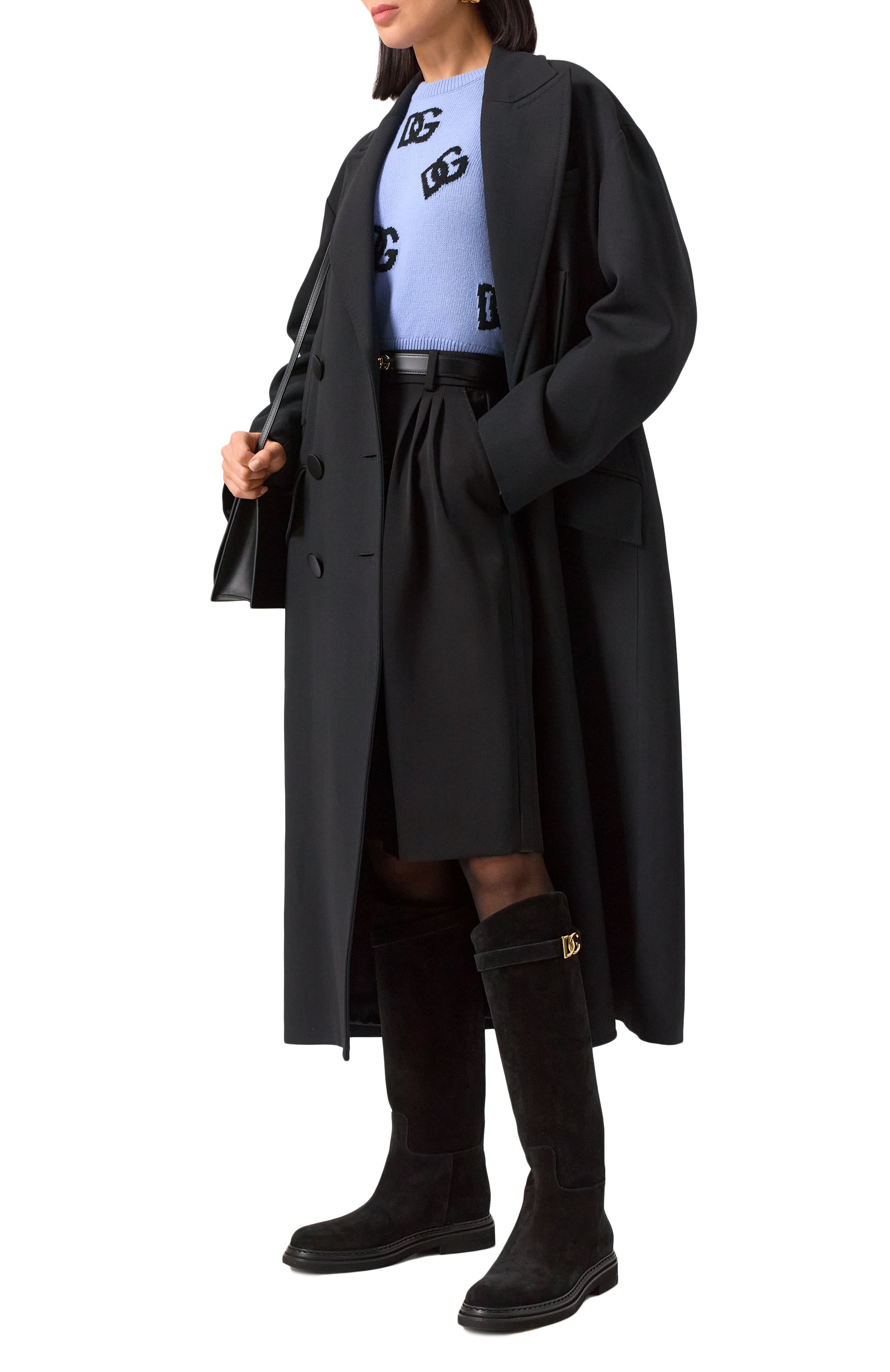 Замшевые сапоги day classic DOLCE & GABBANA черного цвета по цене 117000 руб., арт. CU1141/AS915, фото 2 Замшевые сапоги day classic DOLCE & GABBANA, арт. CU1141/AS915, фото 2