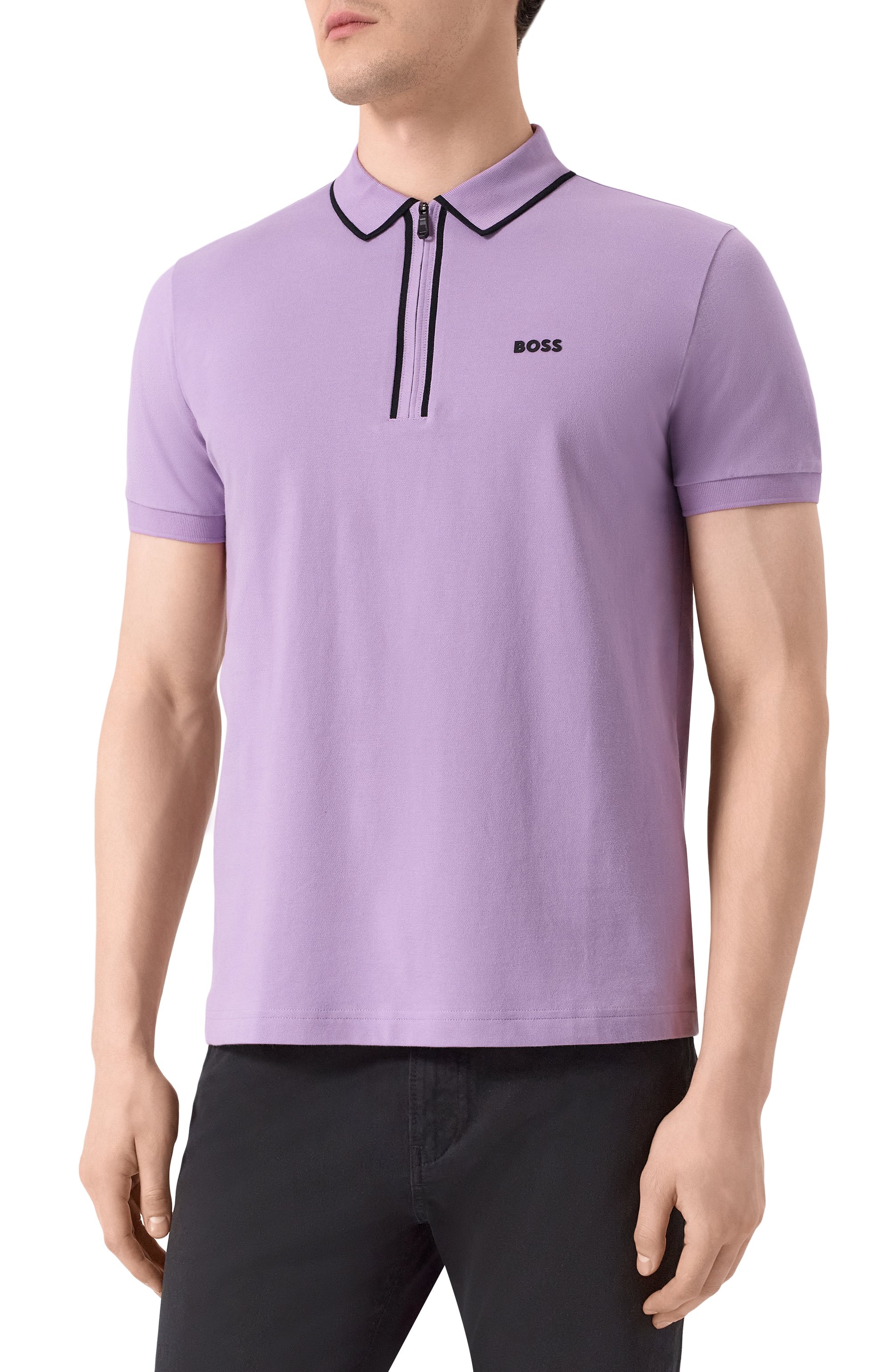 Хлопковое поло BOSS GREEN, арт. 50537489, фото 3