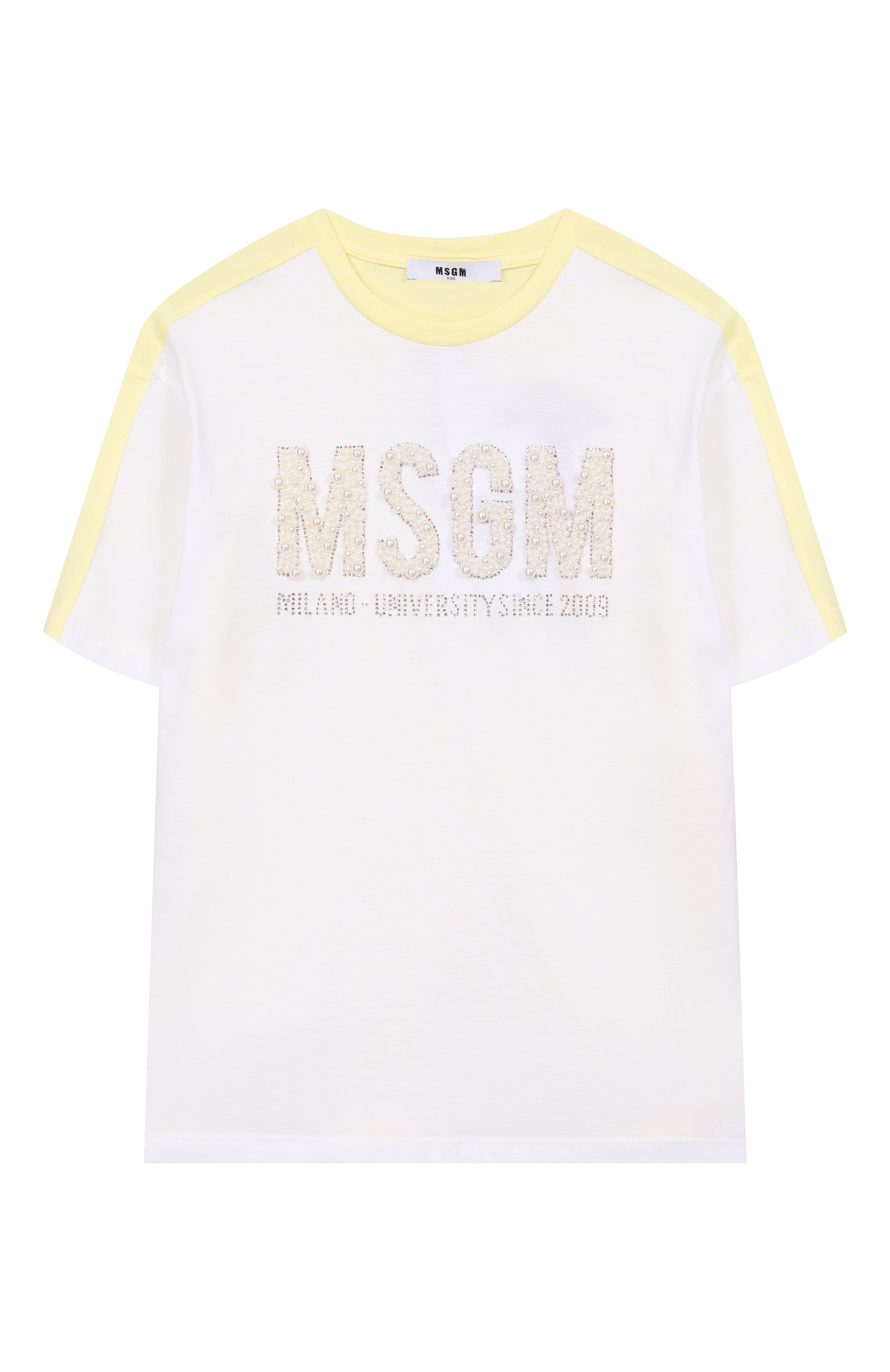 Хлопковая футболка MSGM KIDS, арт. S6MSJGTH033, фото 1