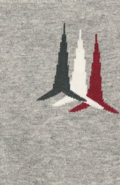 Мужские хлопковые носки AERONAUTICA MILITARE серого цвета, арт. CZ007L479 | Фото 2 (Нос: Не проставлено; Материал внешний: Синтетический материал, Хлопок; Материал сплава: Проставлено; Кросс-КТ: бельё)