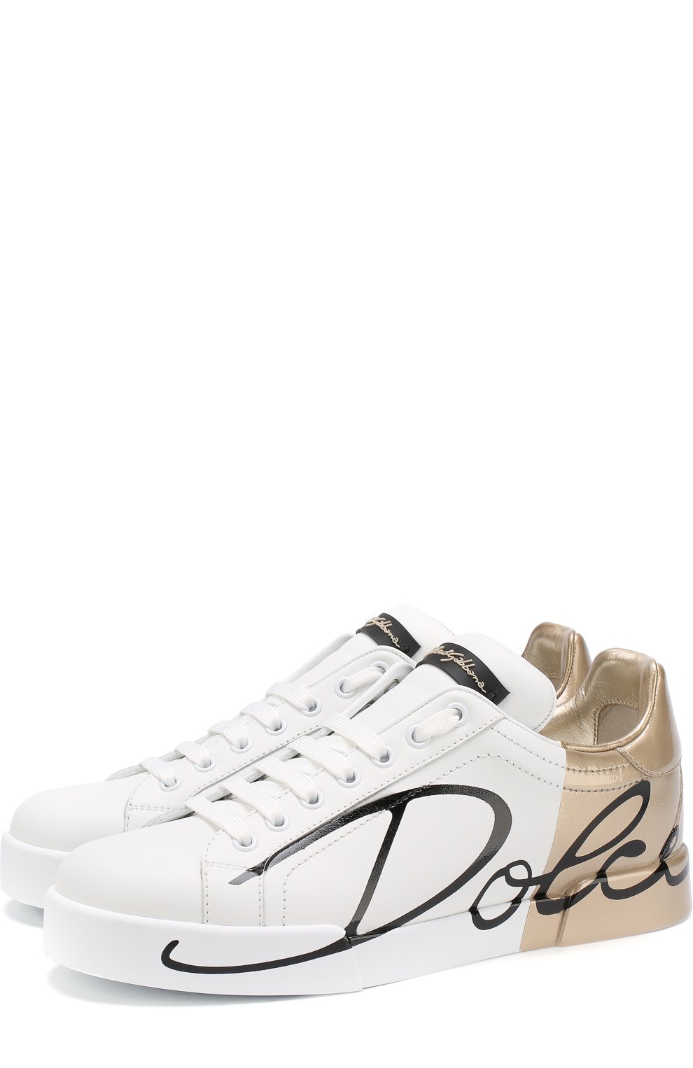 Кожаные кеды portofino DOLCE & GABBANA, арт. CK1600/AI053, фото 1