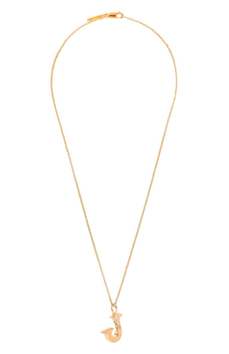 Женская подвеска на цепочке alphabet j CHLOÉ золотого цвета, арт. CHC20SF02JCB7 | Фото 1 (Материал: Металл; Региональные ограничения белый список (Axapta Mercury): Не проставлено; Нос: Не проставлено)