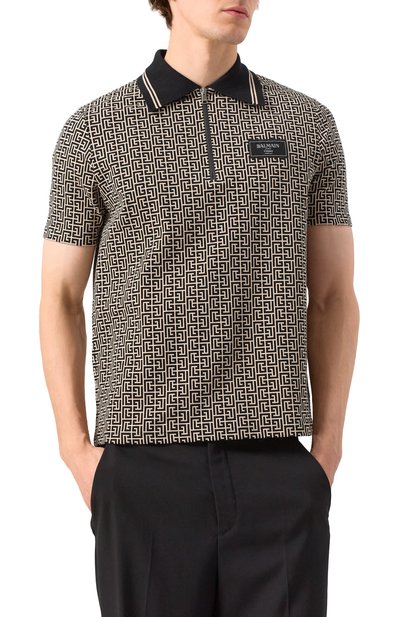 Хлопковое поло BALMAIN, арт. EH1GC027/BC90, фото 3