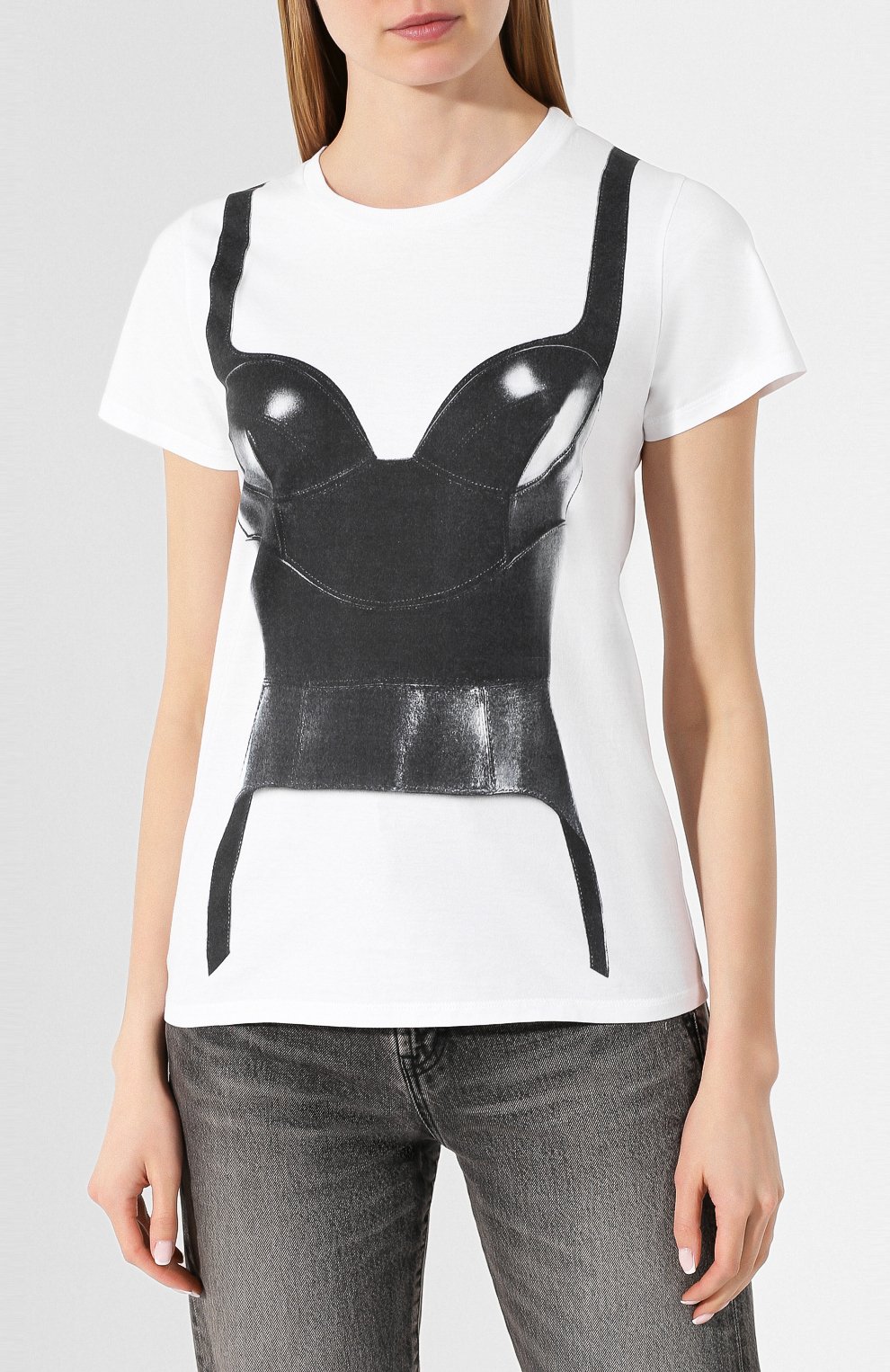 Хлопковая футболка ALEXANDER MCQUEEN, арт. 620612/QZABE, фото 3