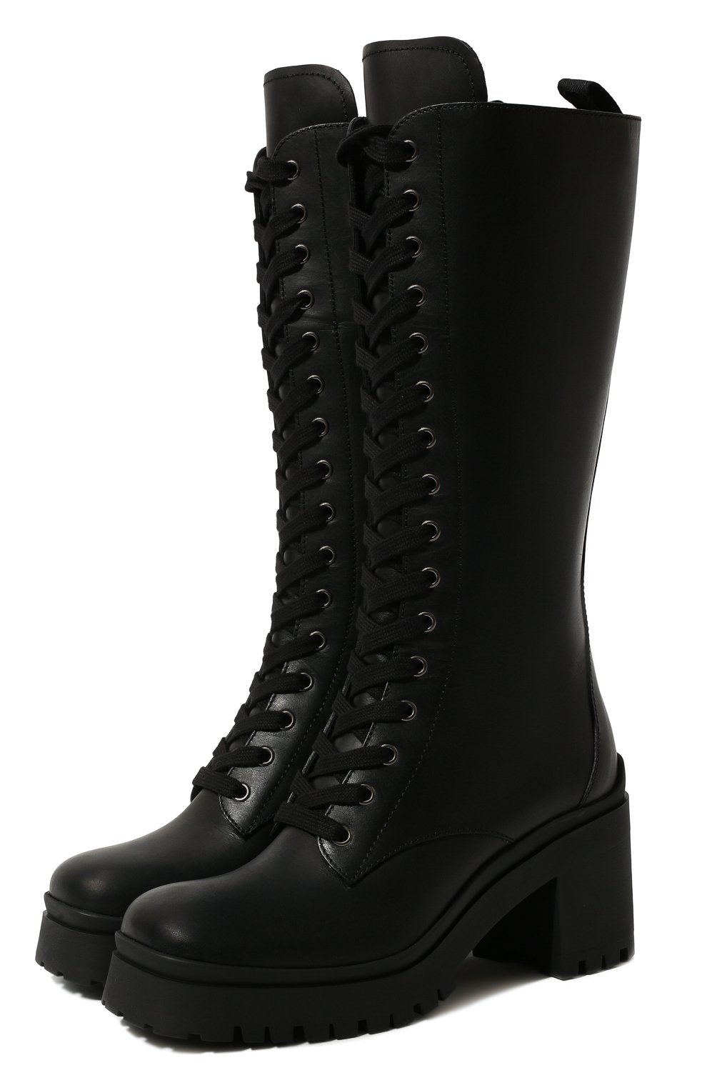 Кожаные сапоги MIU MIU, арт. 5W227D-3KL9-F0002-080, фото 1