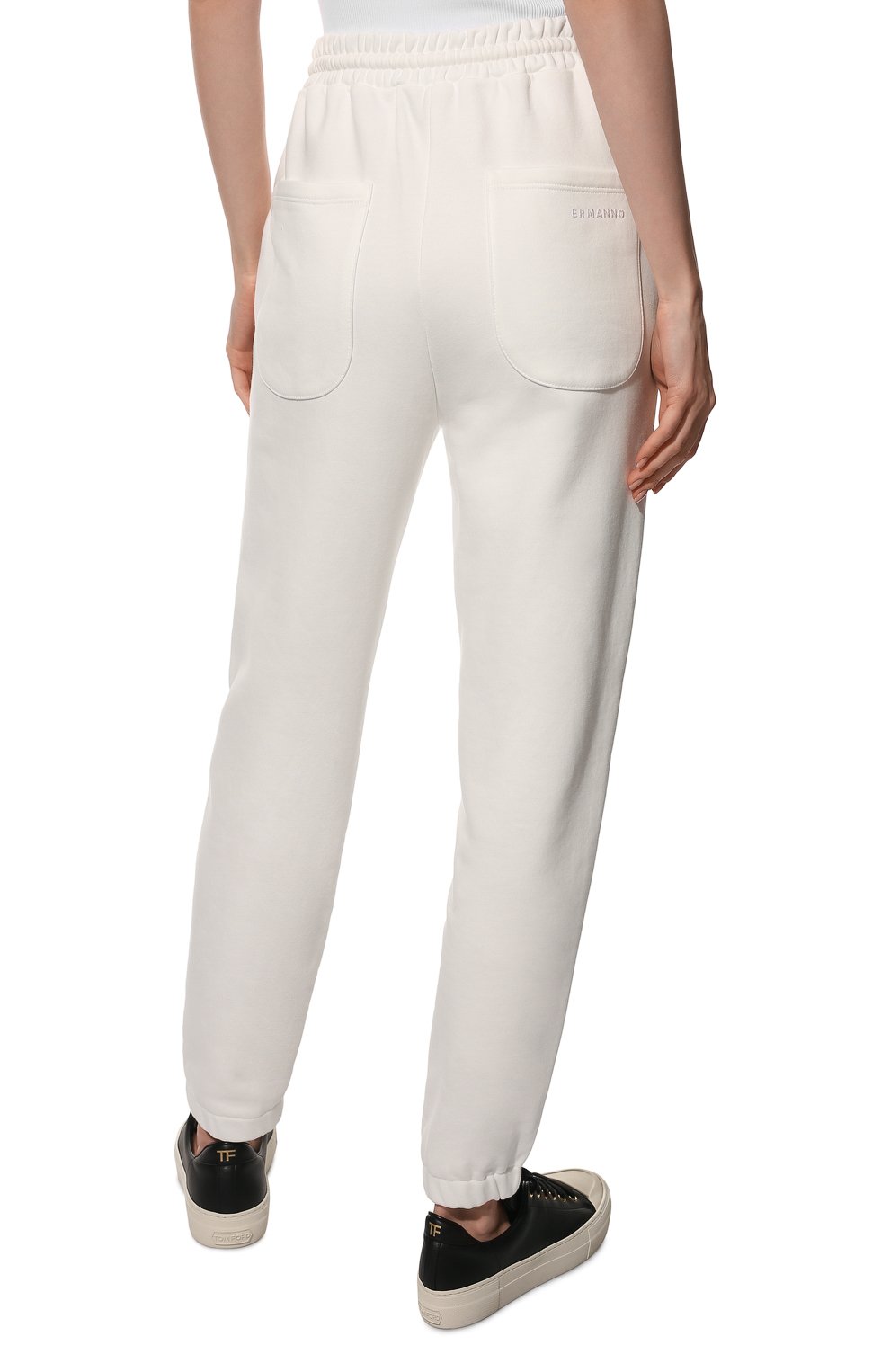 Хлопковые джоггеры ERMANNO FIRENZE, арт. D40EP 017E65, фото 4