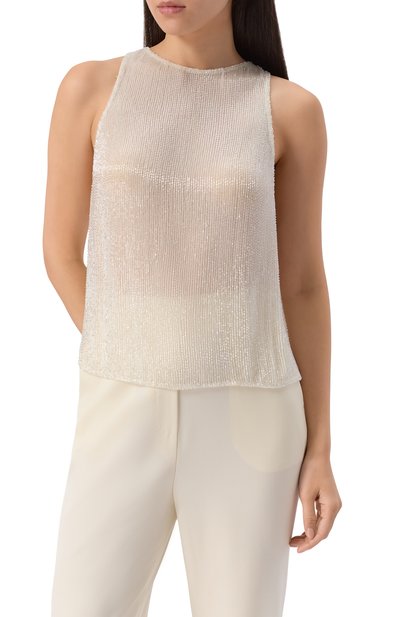 Топ с отделкой бисером  LOUVE, арт. 25-03-02-02-26-20-06, фото 3