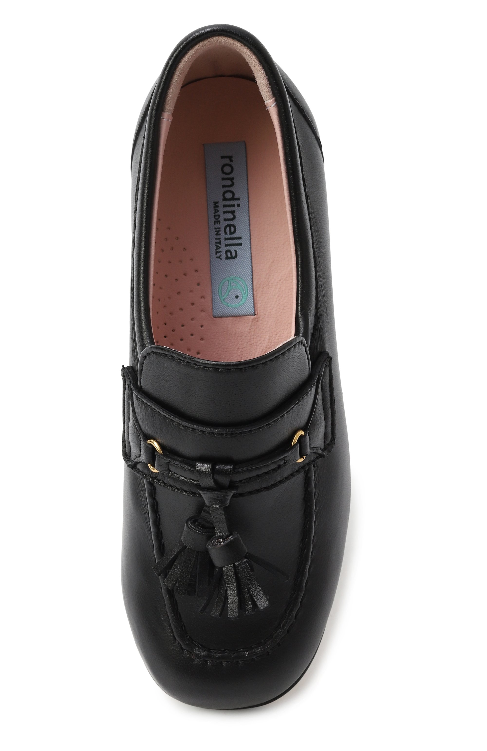 Кожаные лоферы RONDINELLA, арт. 12287-1A/G0MMA/28-30, фото 4