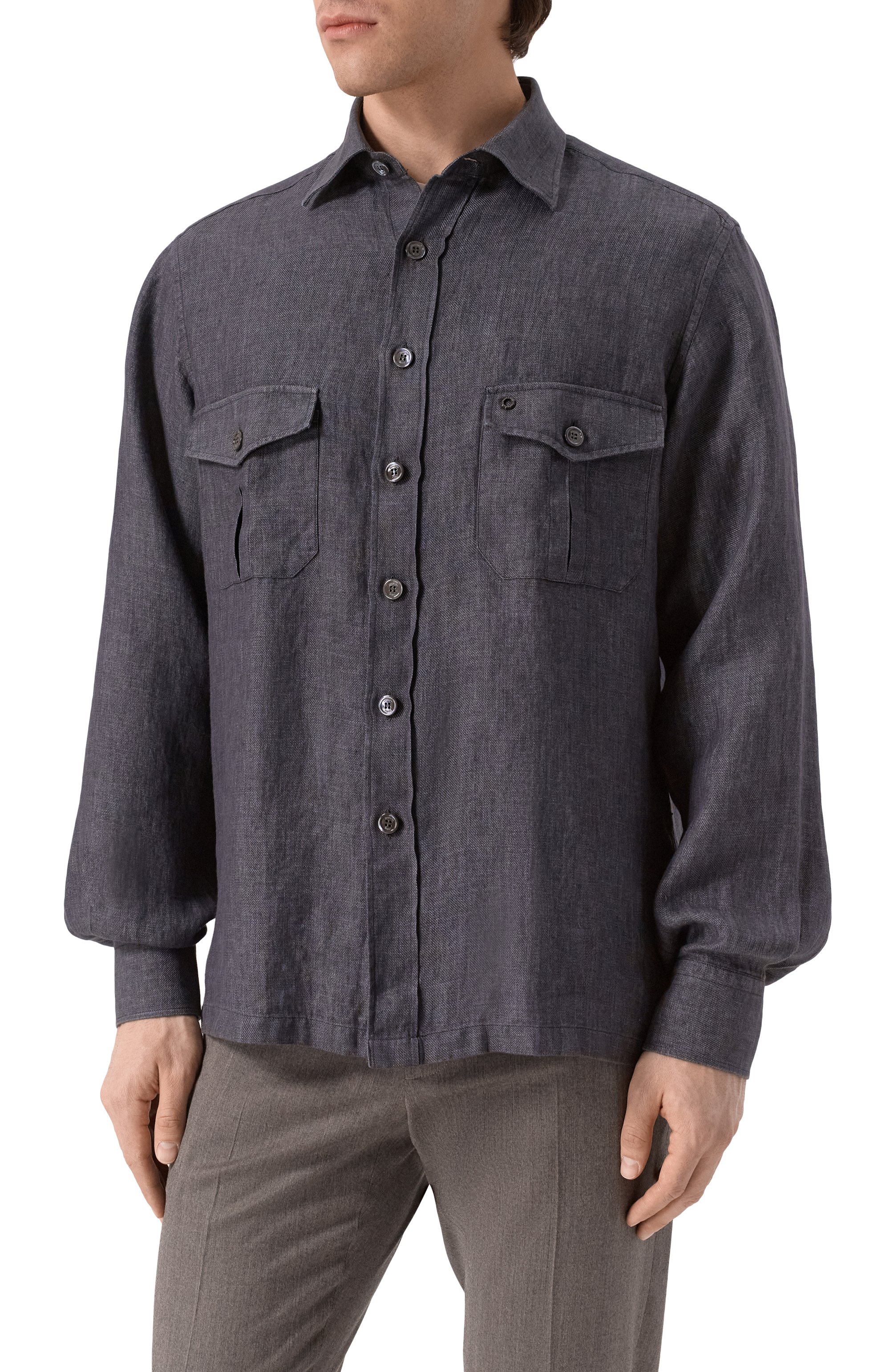 Льняная рубашка STEFANO RICCI, арт. SP007711/BX2930, фото 3