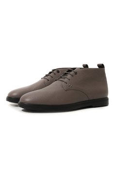 Мужские кожаные ботинки STEFANO RICCI темно-серого цвета, арт. UC62_G4182/VD | Фото 1 (Мужское Кросс-КТ: Ботинки-обувь, Дезерты-обувь; Материал внутренний: Натуральная кожа; Материал сплава: Проставлено; Материал утеплителя: Без утеплителя; Подошва: Плоская; Драгоценные камни: Проставле�но)