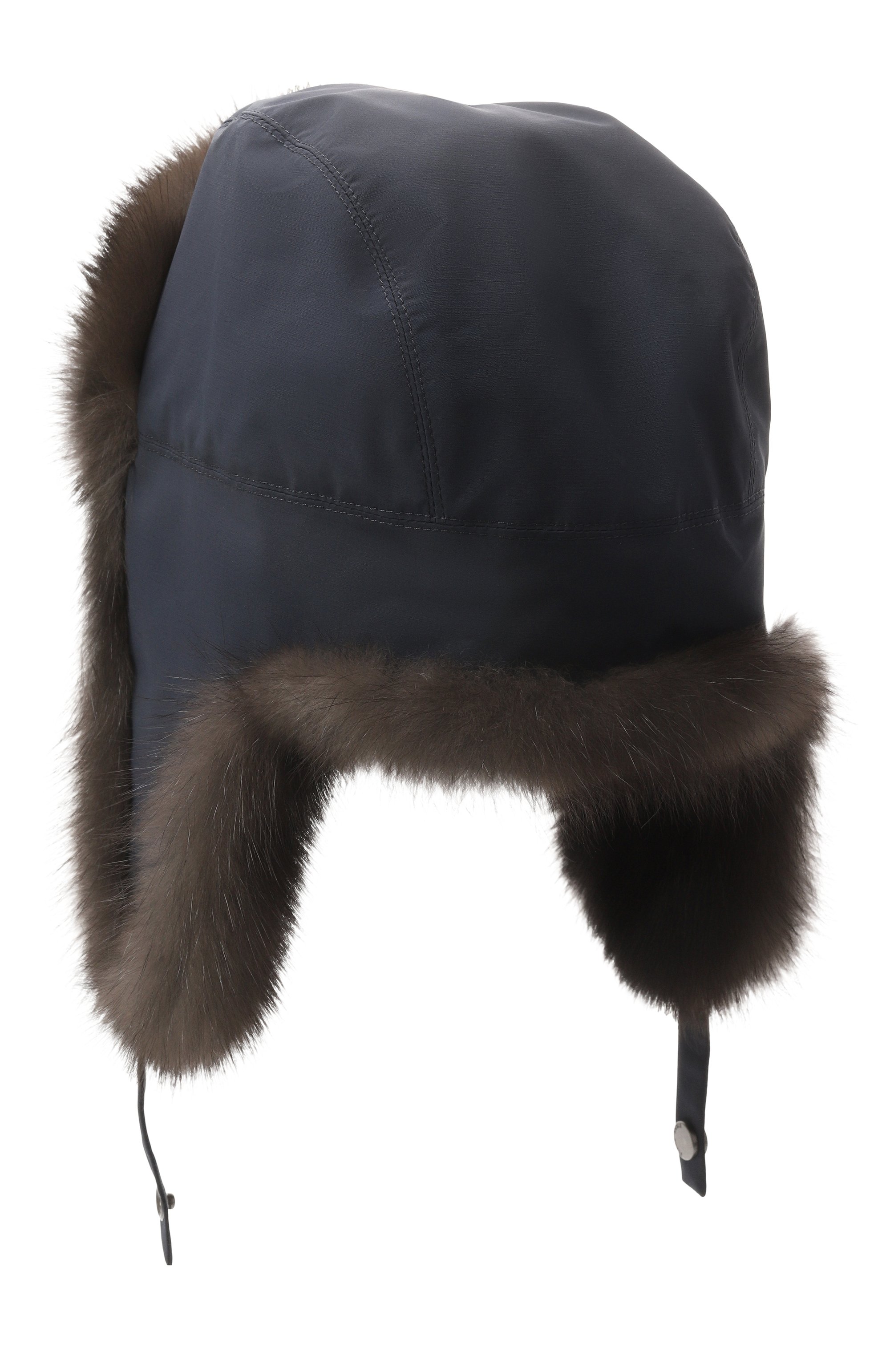 Шапка-ушанка antistorm с мехом соболя BLACK SABLE, арт. BS-MНASP-EB, фото 2