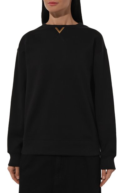 Хлопковый свитшот VALENTINO, арт. 5B3MF23F8PU, фото 3