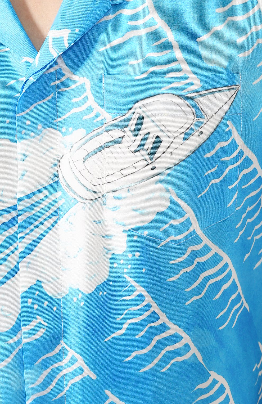 Шелковая рубашка CASABLANCA, арт. MS20-SH-003 SH0RT SLEEVE SHIRT SILLAGE, фото 5