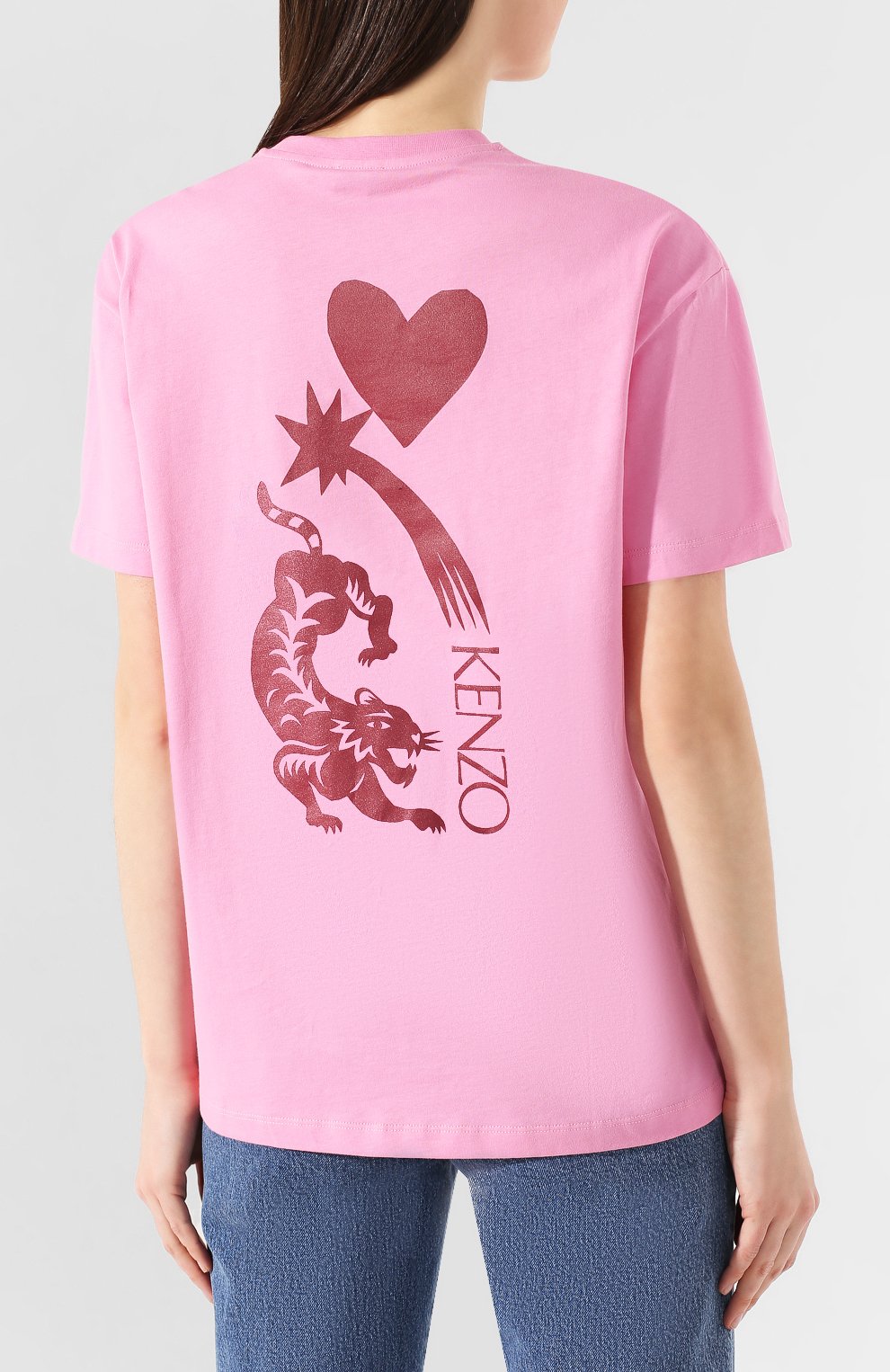 Хлопковая футболка KENZO, арт. FA52TS9624W8, фото 4