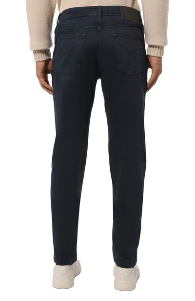 Брюки из хлопка и кашемира MARCO PESCAROLO темно-синего цвета по цене 58150 руб., арт. NERAN0M/5003, фото 4 Брюки из хлопка и кашемира MARCO PESCAROLO, арт. NERAN0M/5003, фото 4