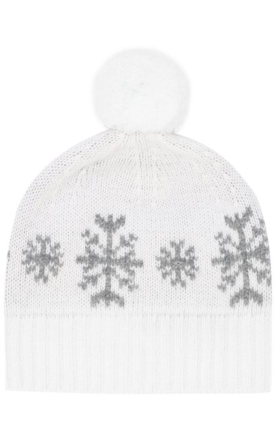 Кашемировая шапка с принтом и помпоном LORO PIANA, арт. FAG4703, фото 2