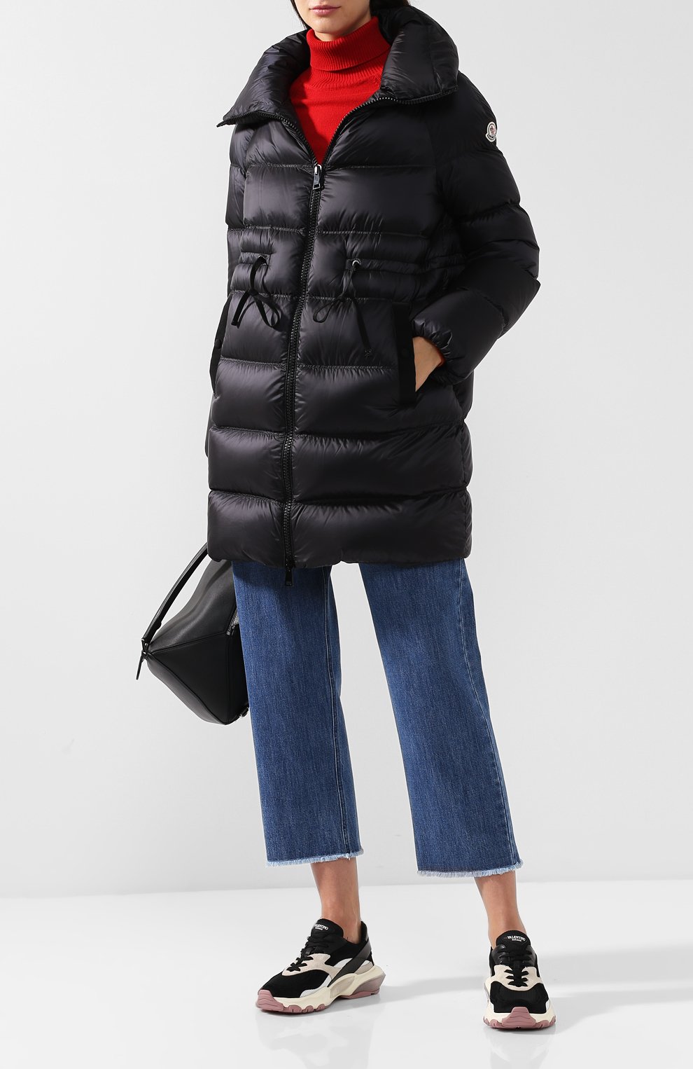 Стеганый пуховик с воротником-стойкой MONCLER, арт. D2-093-49355-49-53048, фото 2