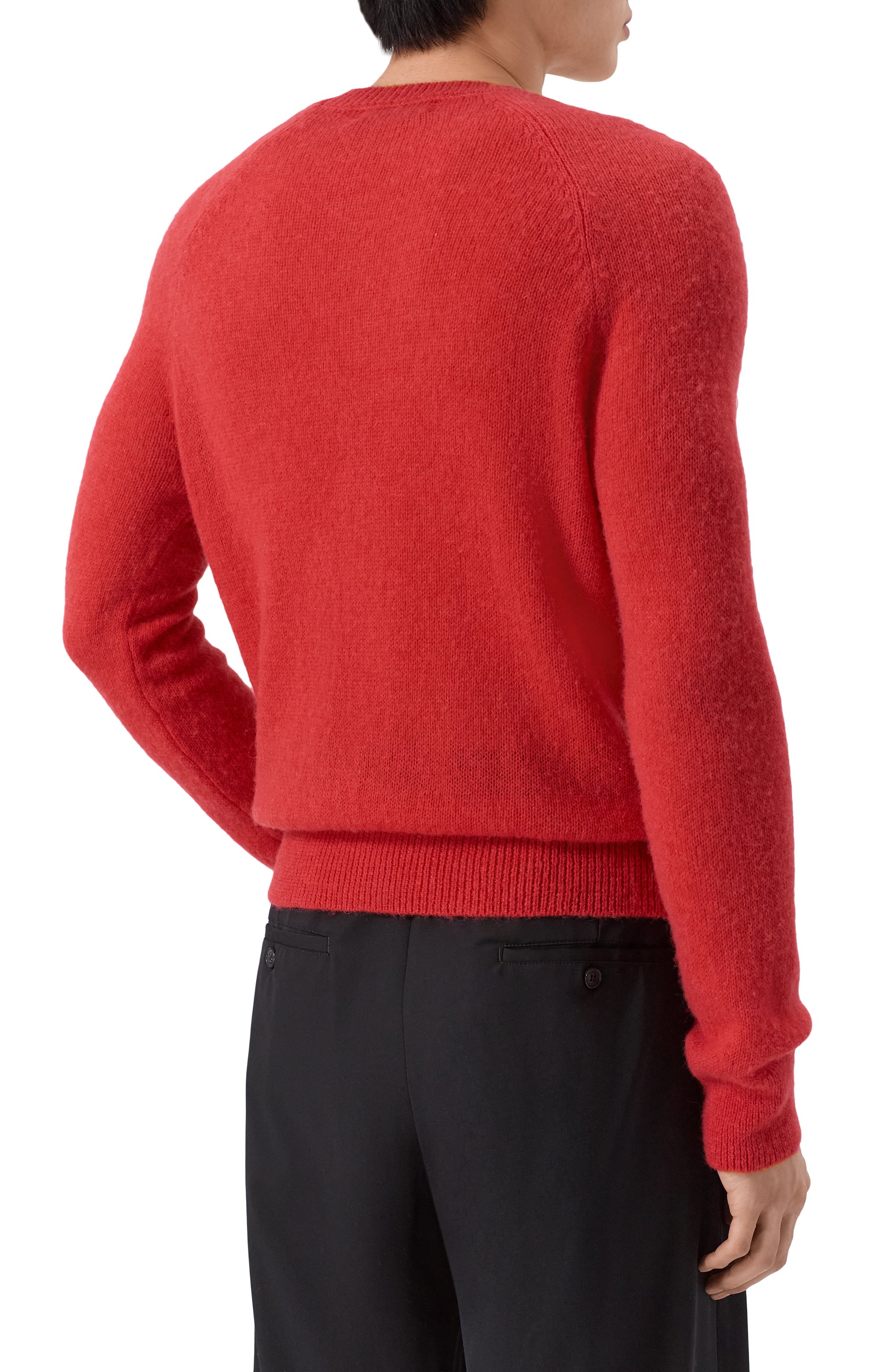 Свитер DRIES VAN NOTEN красного цвета по цене 64850 руб., арт. 021231/3723, фото 4 Свитер DRIES VAN NOTEN, арт. 021231/3723, фото 4