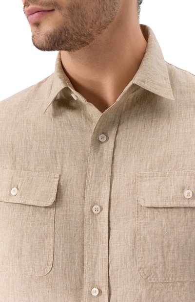 Льняная рубашка PAUL&SHARK, арт. 25413252/XL, фото 5