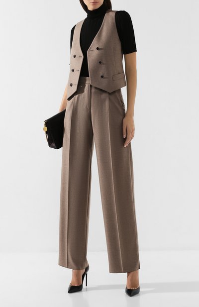 Кашемировые брюки GIORGIO ARMANI, арт. 9WHPP08T/T01B6, фото 2