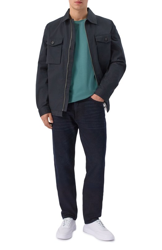 Хлопковая футболка BOSS Orange 50554610 Зелёный  50554610 Фото 2