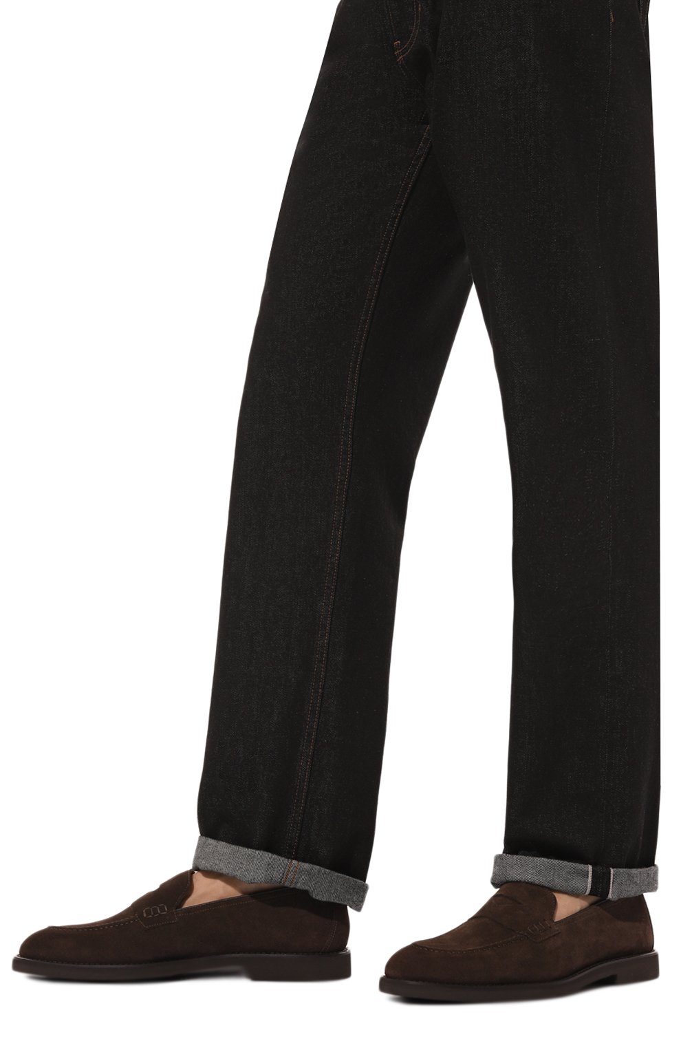 Замшевые пенни-лоферы DOUCAL'S, а�рт. DU3294SAL0UF106TM23, фото 3