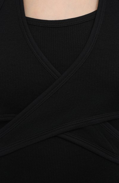 Хлопковый пуловер HELMUT LANG черного цвета по цене 23250 руб., арт. K10HW513, фото 5 Хлопковый пуловер HELMUT LANG, арт. K10HW513, фото 5