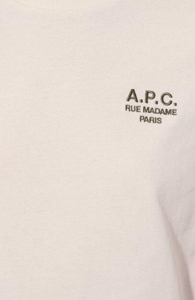 Хлопковая футболка A.P.C., арт. C0EZCF26848AAG, фото 5