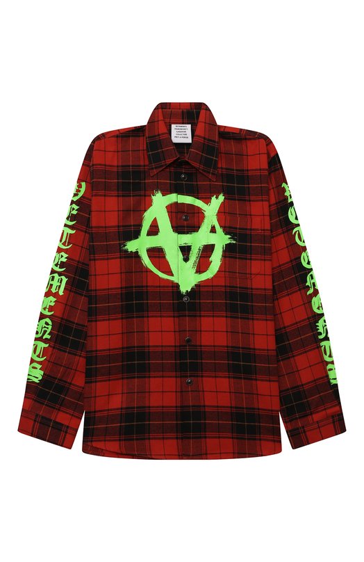 Хлопковая рубашка VETEMENTS