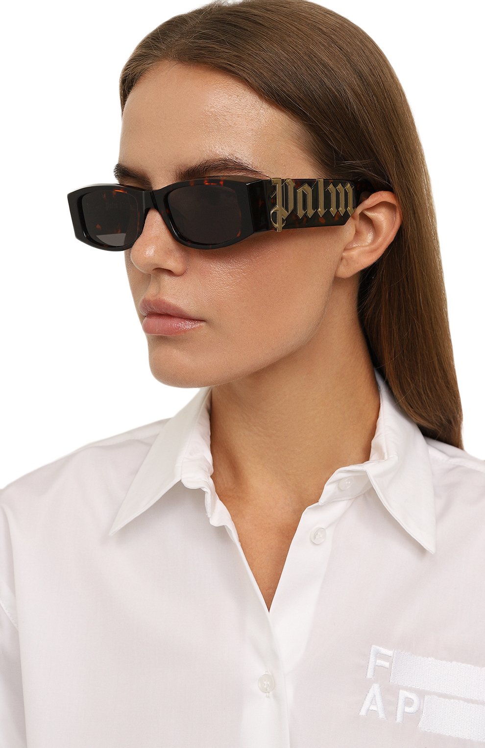 Солнцезащитные очки PALM ANGELS, арт. ANGEL/DARK HAVANA DARK GREY, фото 2