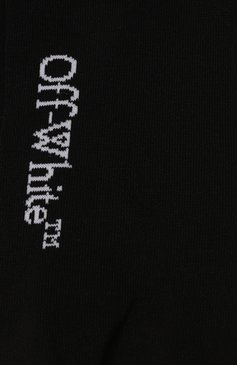 Мужские хлопковые носки OFF-WHITE черного цвета, арт. 0MRA084C99KNI001 | Фото 2 (Материал сплава: Проставлено; Нос: Не проставлено; Материал внешний: Хлопок; Кросс-КТ: бельё)