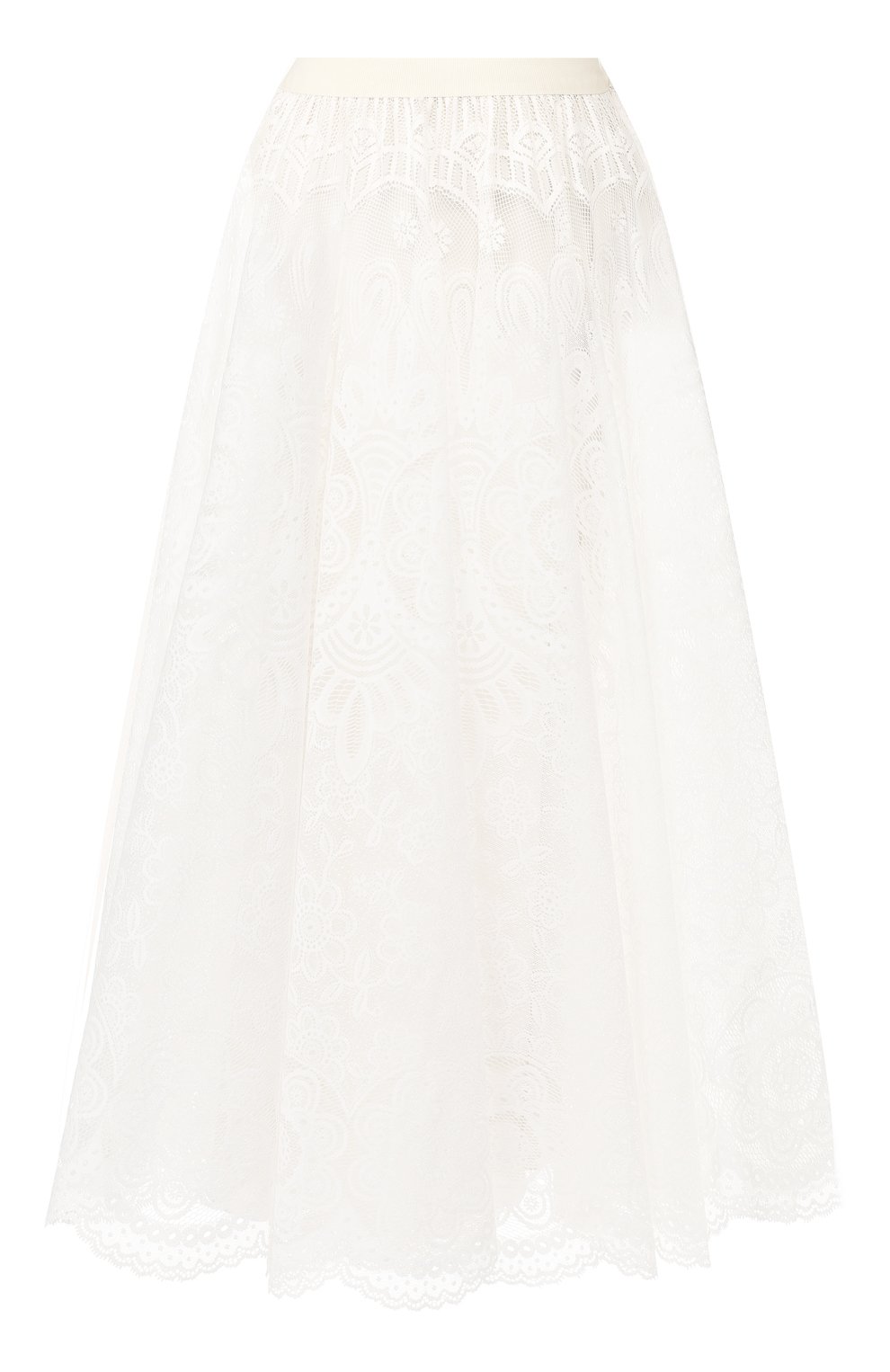 Юбка-миди REDVALENTINO белого цвета по цене 79700 руб., арт. TR0RAD40/50F, фото 1 Юбка-миди REDVALENTINO, арт. TR0RAD40/50F, фото 1