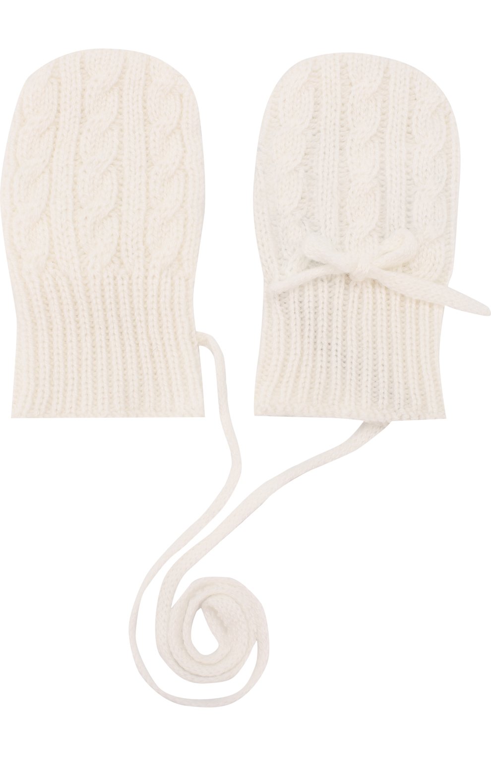 Кашемировые варежки фактурной вязки LORO PIANA, арт. FAD5707, фото 2