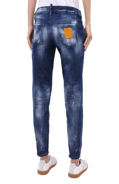 Джинсы DSQUARED2 синего цвета по цене 65950 руб., арт. S75LB0360/S30342, фото 4 Джинсы DSQUARED2, арт. S75LB0360/S30342, фото 4