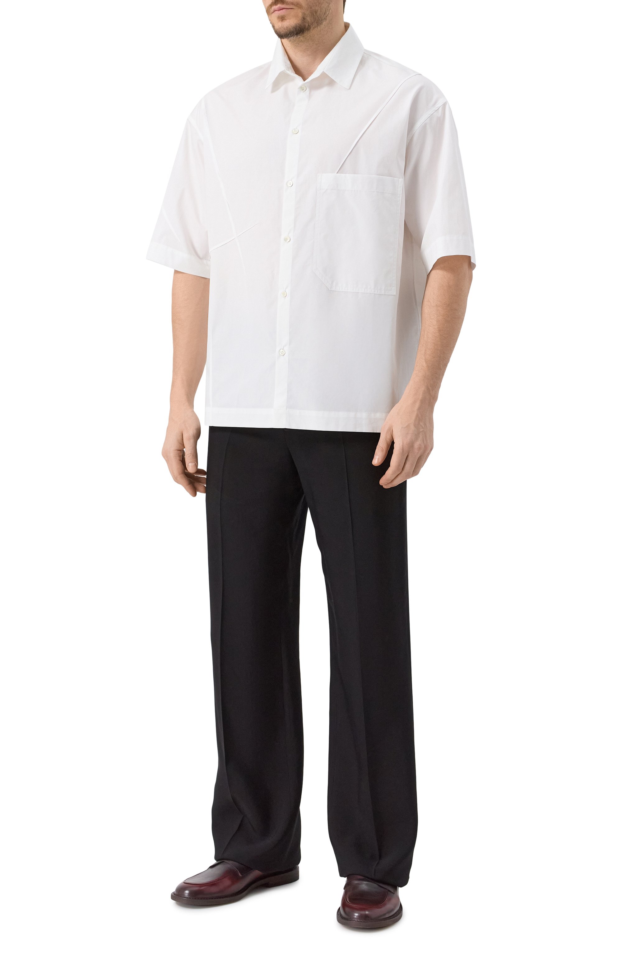 Хлопковая рубашка ISABEL BENENATO, арт. UW58S25, фото 2