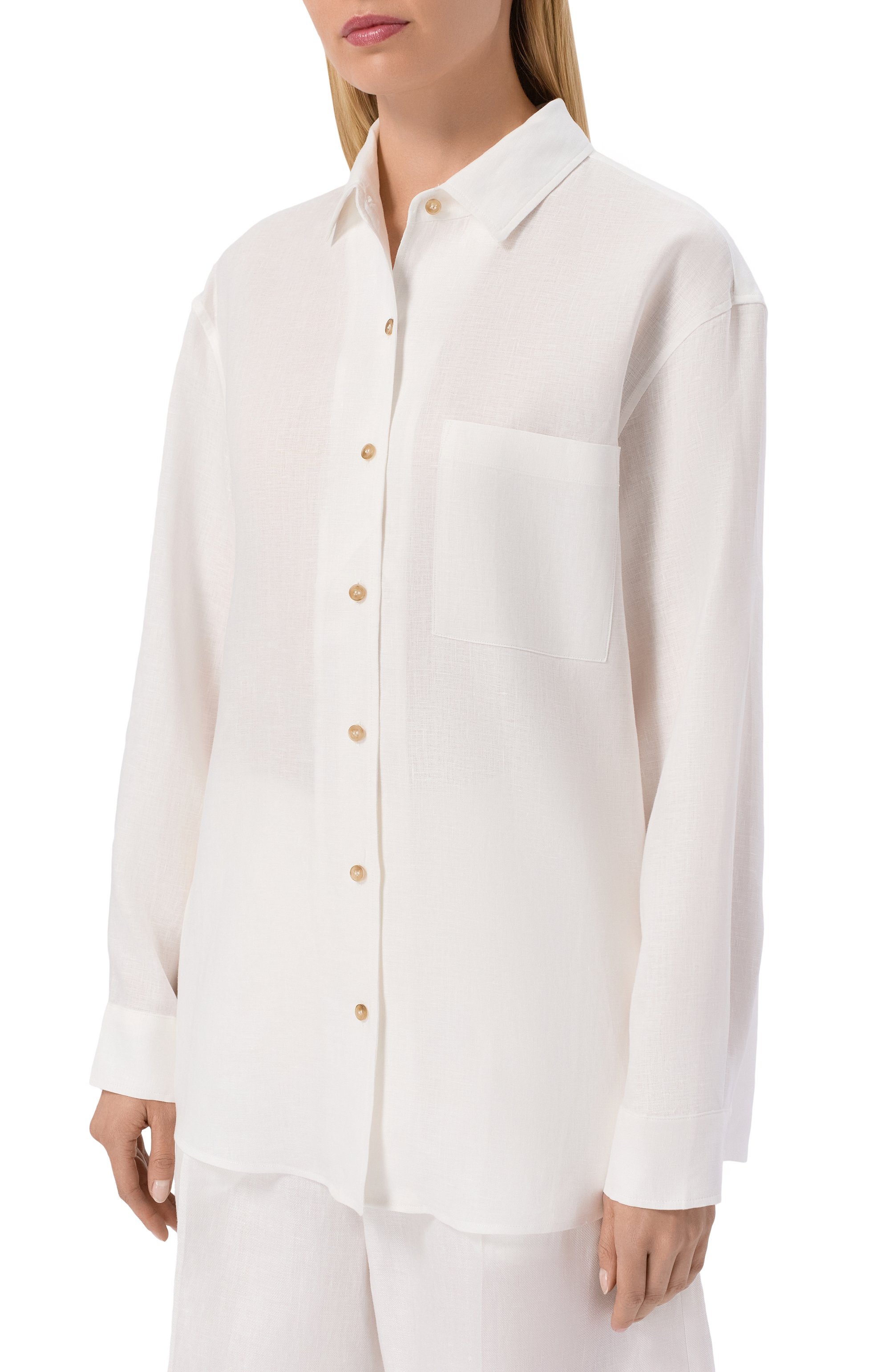 Льняная рубашка 12 STOREEZ, арт. 137620, фото 3