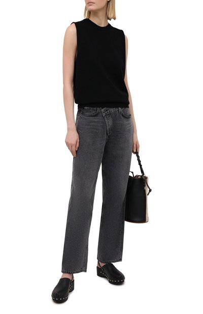 Кожаные сабо ANCIENT GREEK SANDALS, арт. CLASSIC CL0SED CL0G/BLACK, фото 2