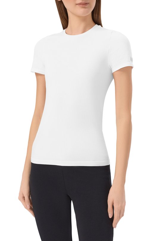 Хлопковая футболка MM6 MKMU40010 Белый  MKMU40010 Фото 3