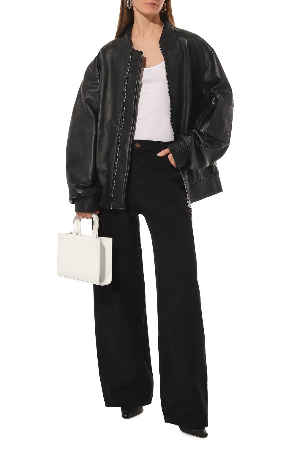 Сумка-тоут embossed MSGM белого цвета по цене 37900 руб., арт. 3441MDZ72 822, фото 7 Сумка-тоут embossed MSGM, арт. 3441MDZ72 822, фото 7