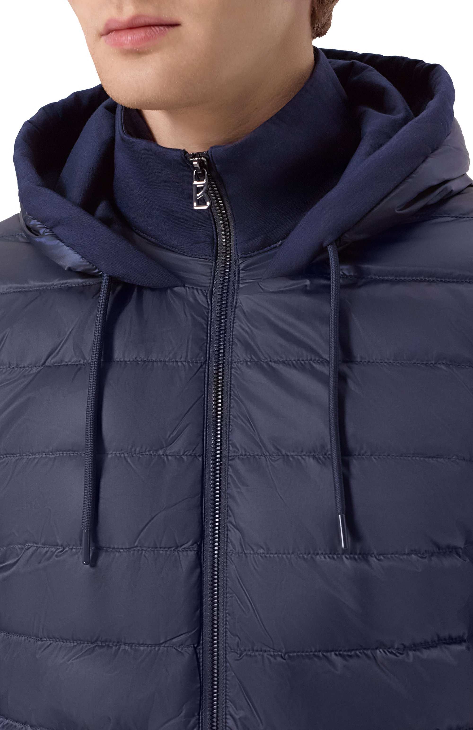 Комбинированная толстовка BOGNER темно-синего цвета по цене 60100 руб., арт. 88145253, фото 5 Комбинированная толстовка BOGNER, арт. 88145253, фото 5