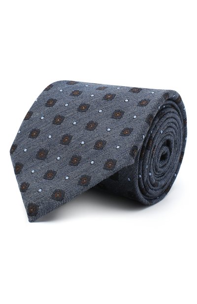 Мужской галстук из шелка и шерсти ZEGNA, арт. Z8E30/18H