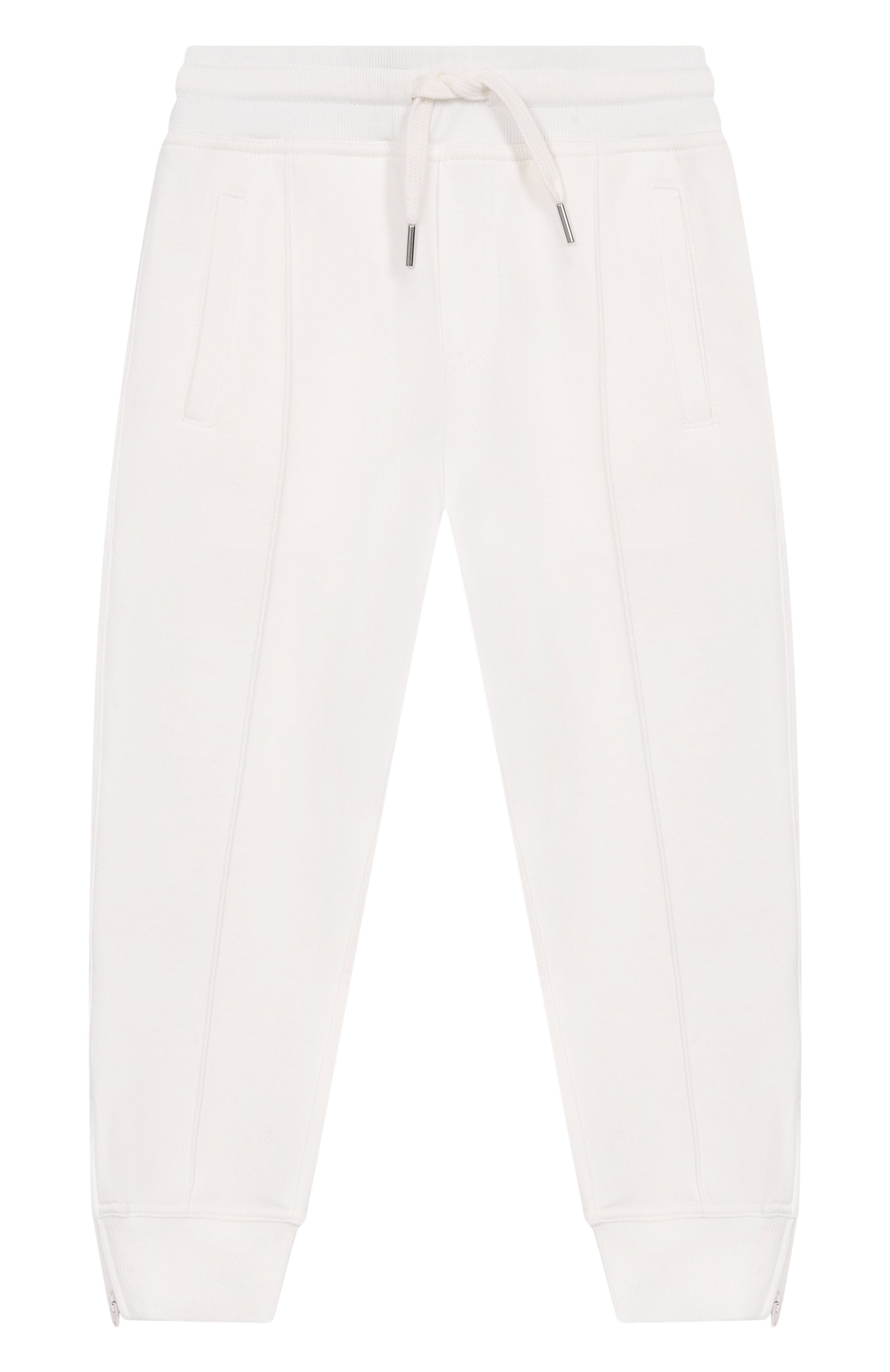 Хлопковые джоггеры BRUNELLO CUCINELLI молочного цвета по цене 49350 руб., арт. BW863E331A, фото 1 Хлопковые джоггеры BRUNELLO CUCINELLI, арт. BW863E331A, фото 1