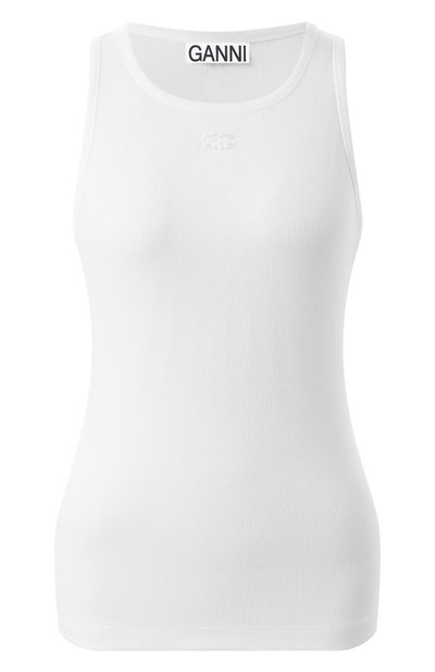 Женская хлопковая майка GANNI, арт. T3897/3675